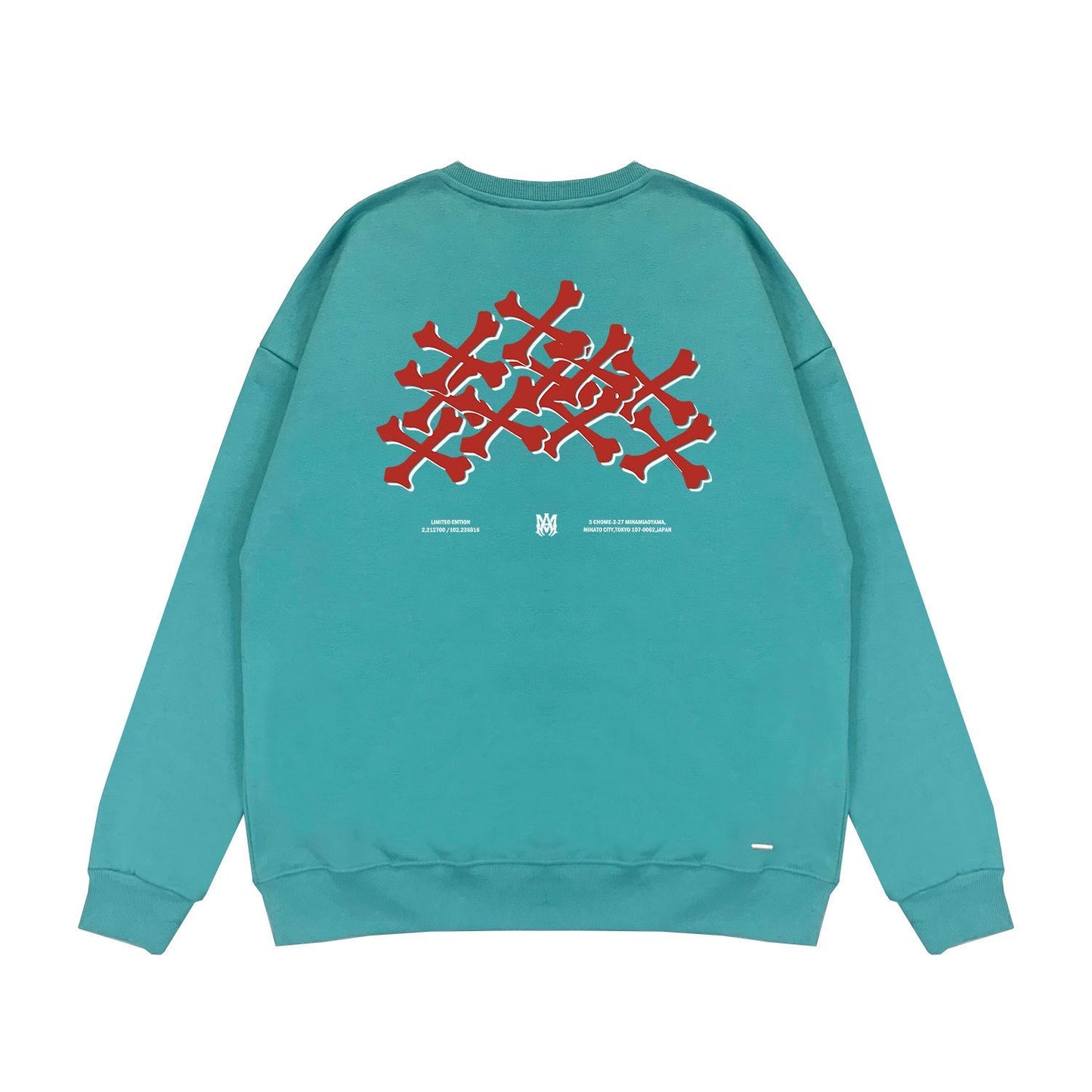 Amiri Long Sleeved Shirt Fashion Brand Crew Sweatshirts round Neck Sweater