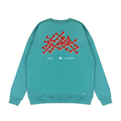 Amiri Long Sleeved Shirt Fashion Brand Crew Sweatshirts round Neck Sweater