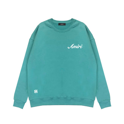 Amiri Long Sleeved Shirt Fashion Brand Crew Sweatshirts round Neck Sweater