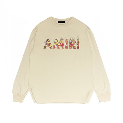 Amiri Long Sleeve Shirt Fashion Brand Long Sleeve Long-Sleeved T-shirt Blouse
