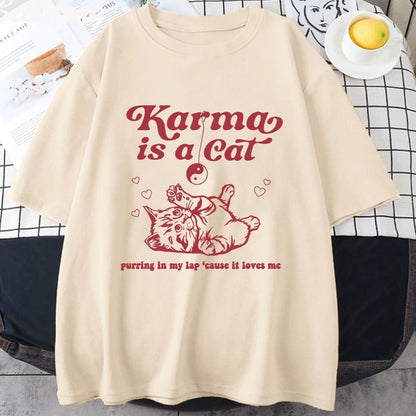 2024 Karma Is A Cat 2023 Taylor Midnights Album Tshirt Short