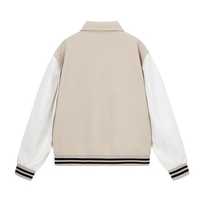 Amiri Jacket AMI lapel baseball jacket for men and women