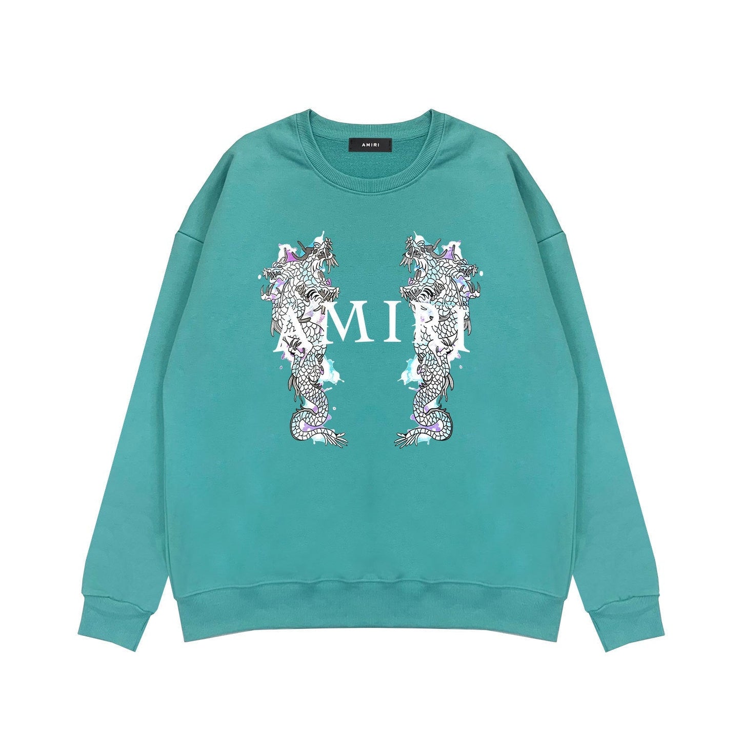Amiri Long Sleeve Shirt Crew Sweatshirts Crew Neck Sweater