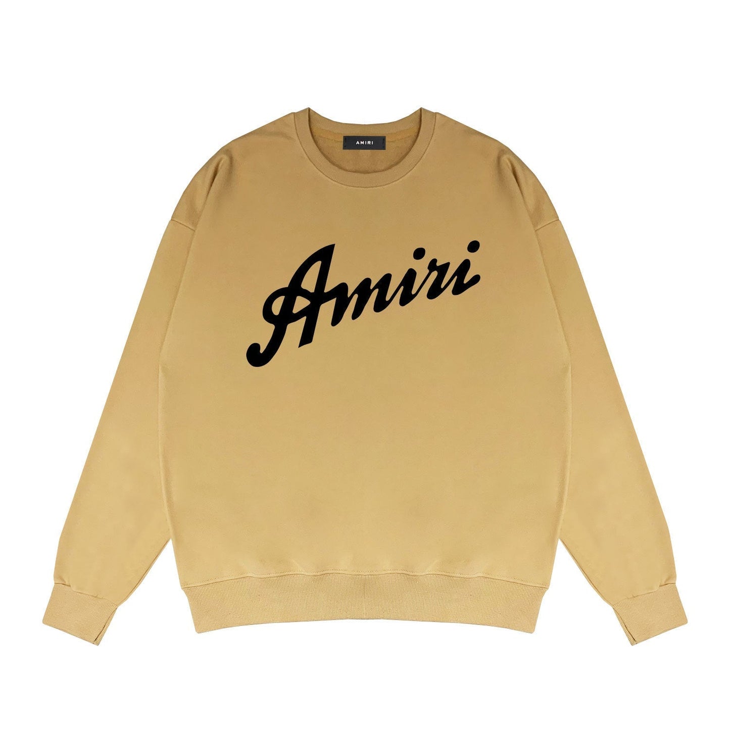 Amiri Long Sleeved Shirt Fashion Brand Crew Sweatshirts round Neck Sweater