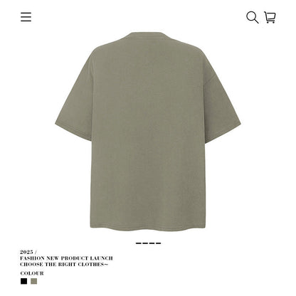 American vintage street T-shirt vintage cotton summer boys