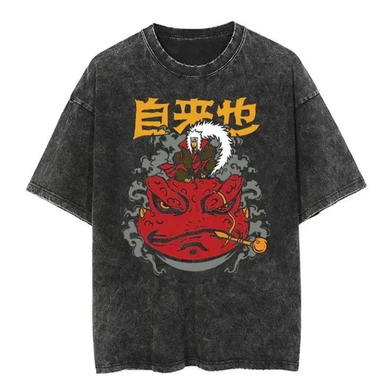 2024Streetwear Tshirt Japanese Anime Graphic Vintage Washed (Part 2)
