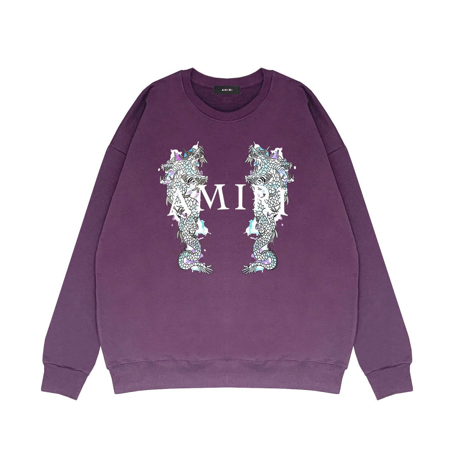 Amiri Long Sleeve Shirt Crew Sweatshirts Crew Neck Sweater