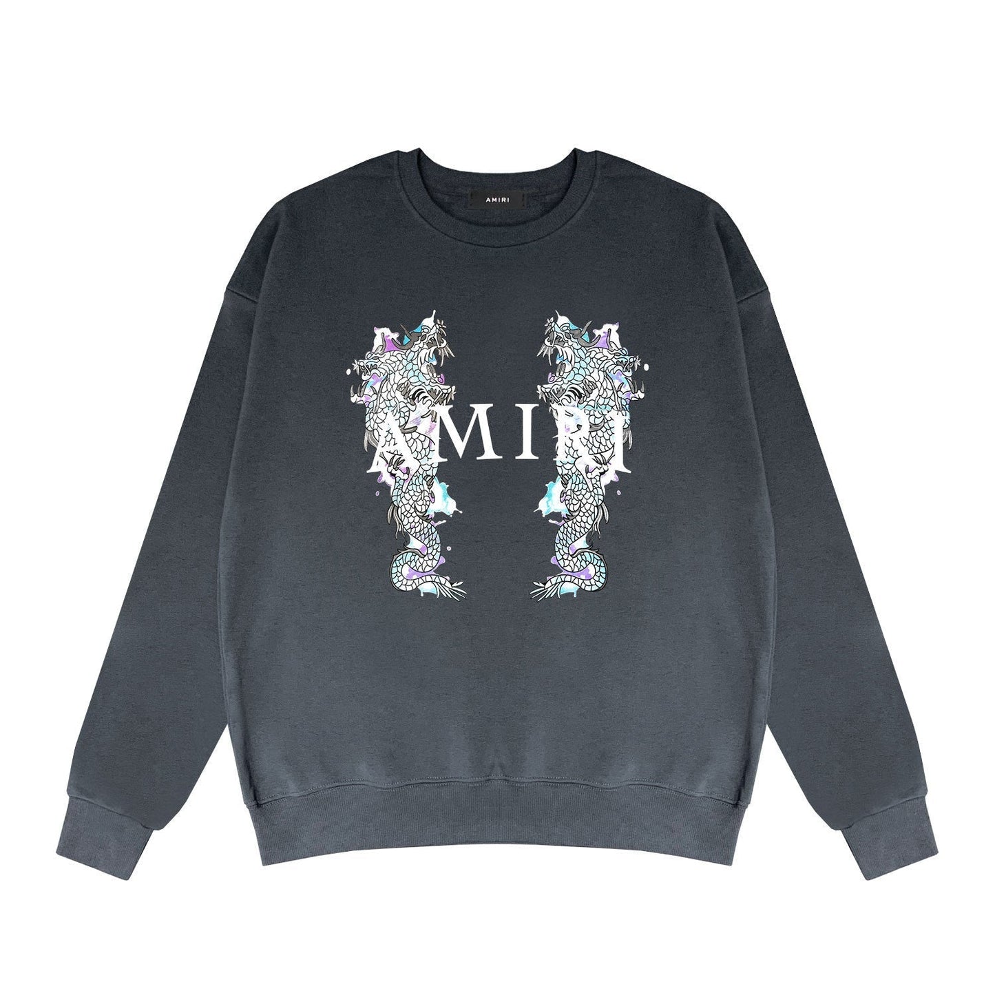 Amiri Long Sleeve Shirt Crew Sweatshirts Crew Neck Sweater