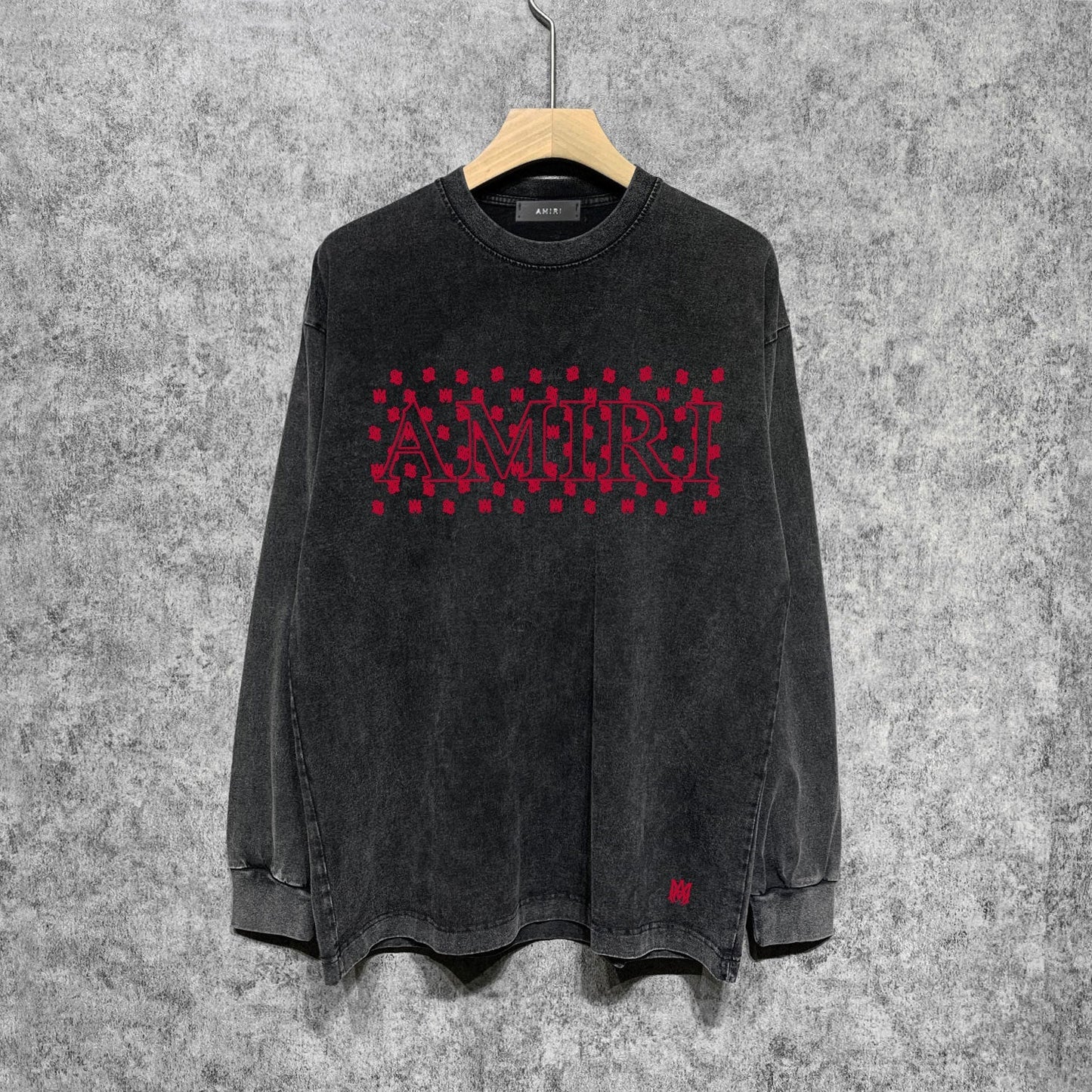 Amiri Long Sleeve Shirt Vintage T Shirt Washed and Worn Vintage Long Sleeve T-shirt