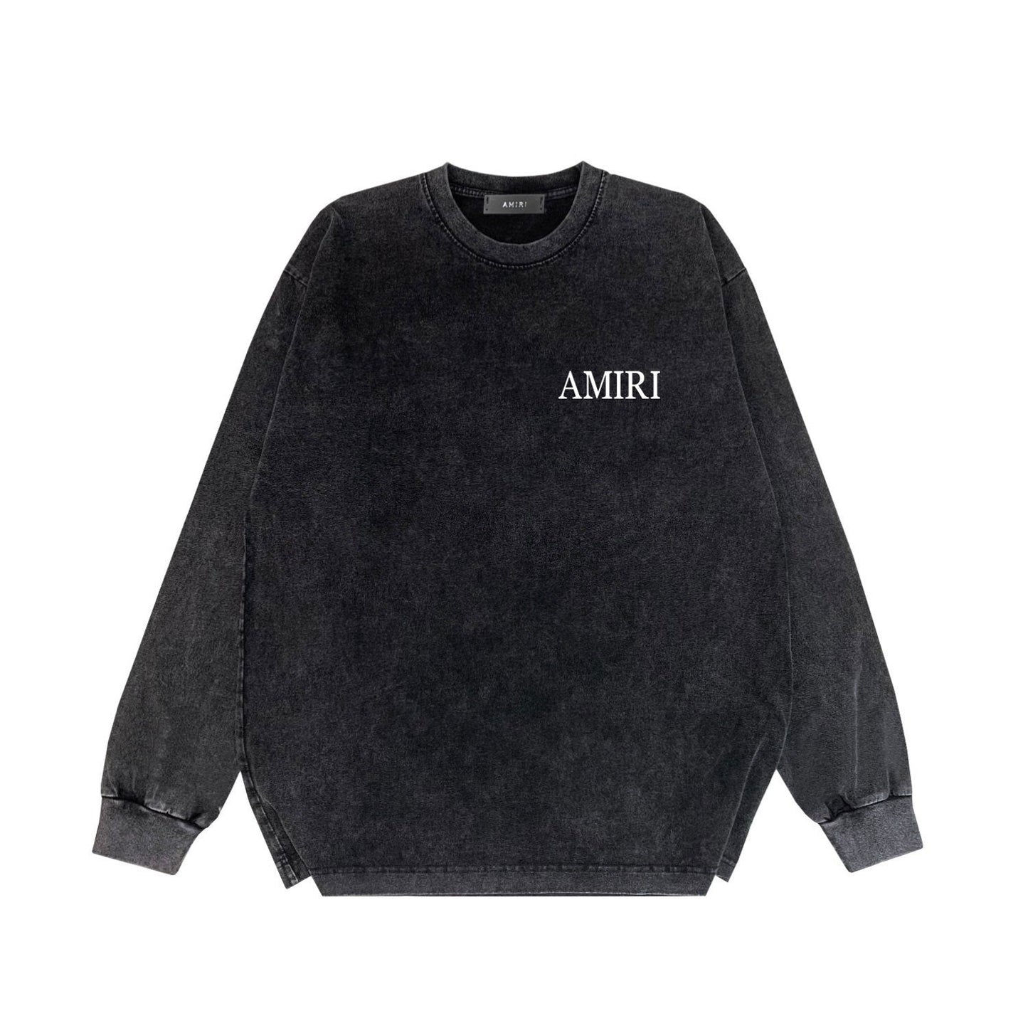 Amiri Long-Sleeve Shirt Plant Pattern Vintage Long Sleeve T-shirt