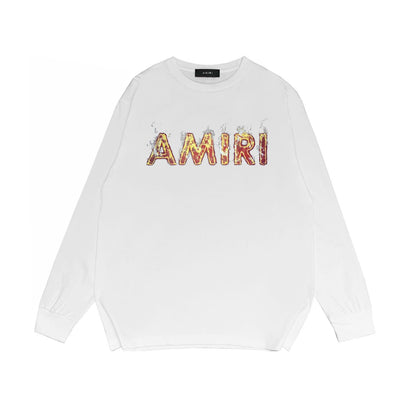 Amiri Long Sleeve Shirt Fashion Brand Long Sleeve Long-Sleeved T-shirt Blouse