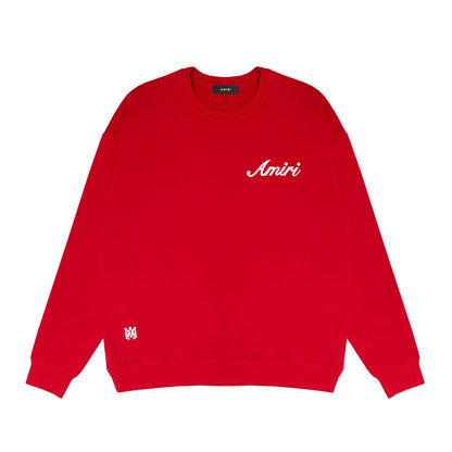 Amiri Long Sleeved Shirt Fashion Brand Crew Sweatshirts round Neck Sweater