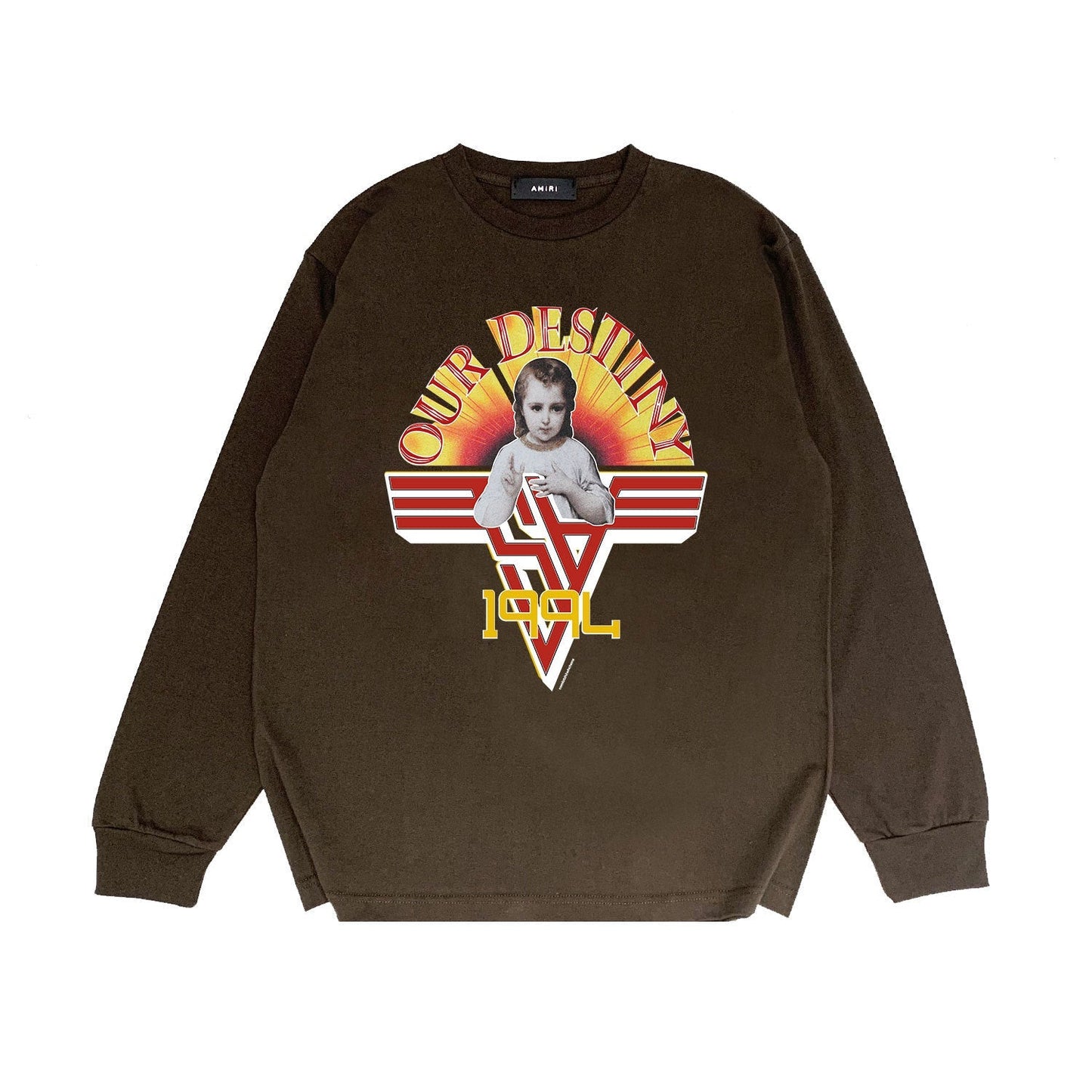 Amiri Long Sleeve Shirt Long Sleeve Long-Sleeved T-Shirt Blouse