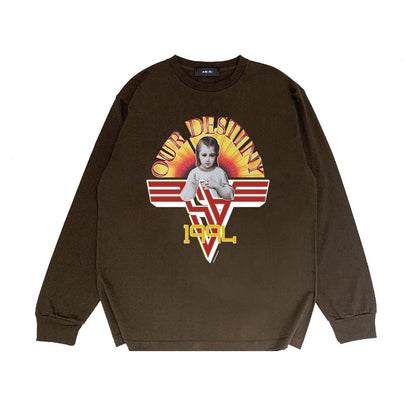 Amiri Long Sleeve Shirt Long Sleeve Long-Sleeved T-Shirt Blouse