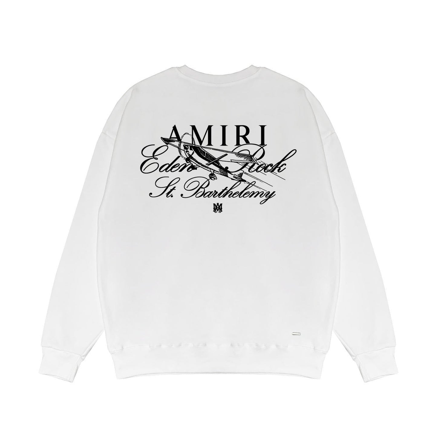 Amiri Long Sleeved Shirt Fashion Brand Crew Sweatshirts round Neck Sweater