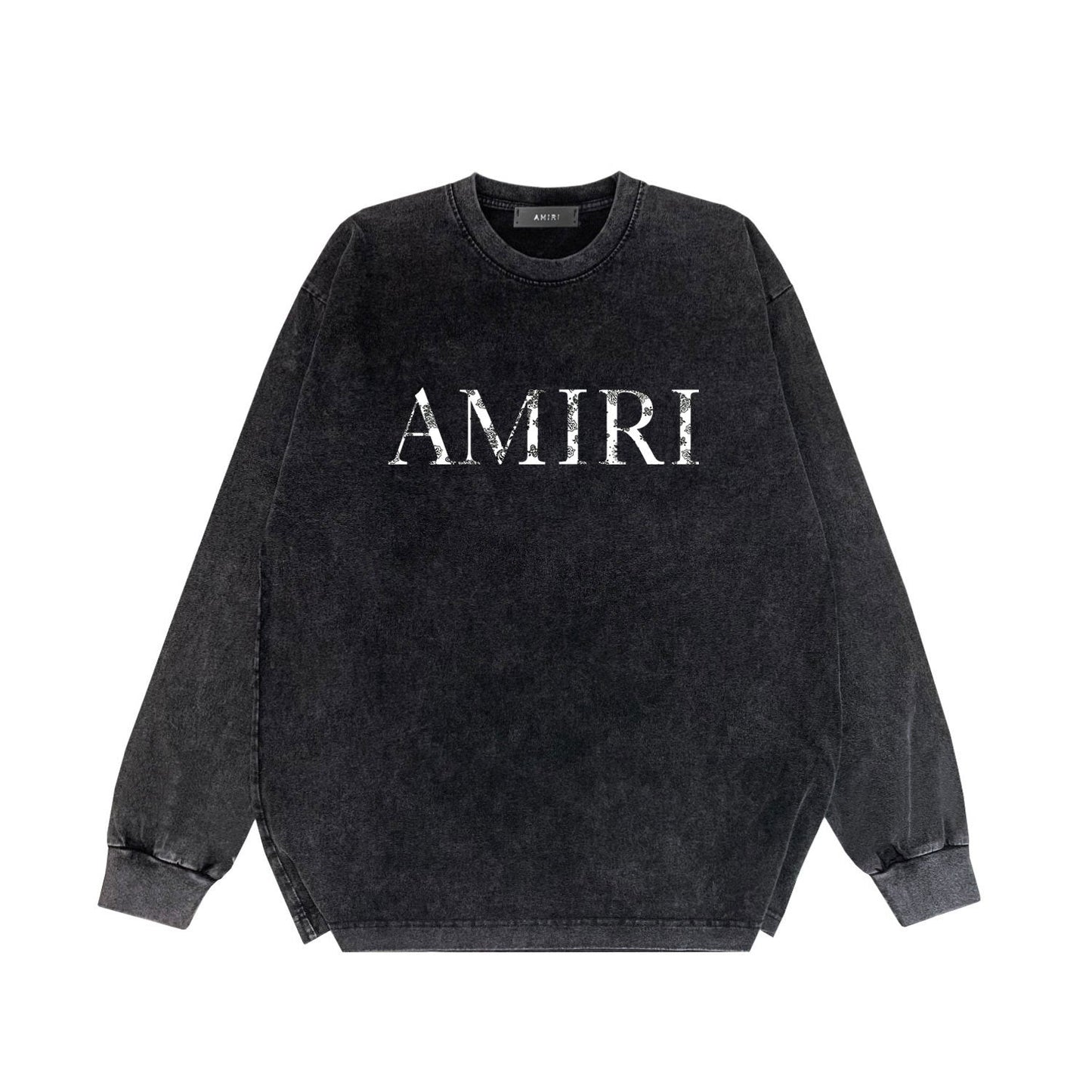 Amiri Long-Sleeve Shirt Vintage Distressed Long Sleeve T-shirt