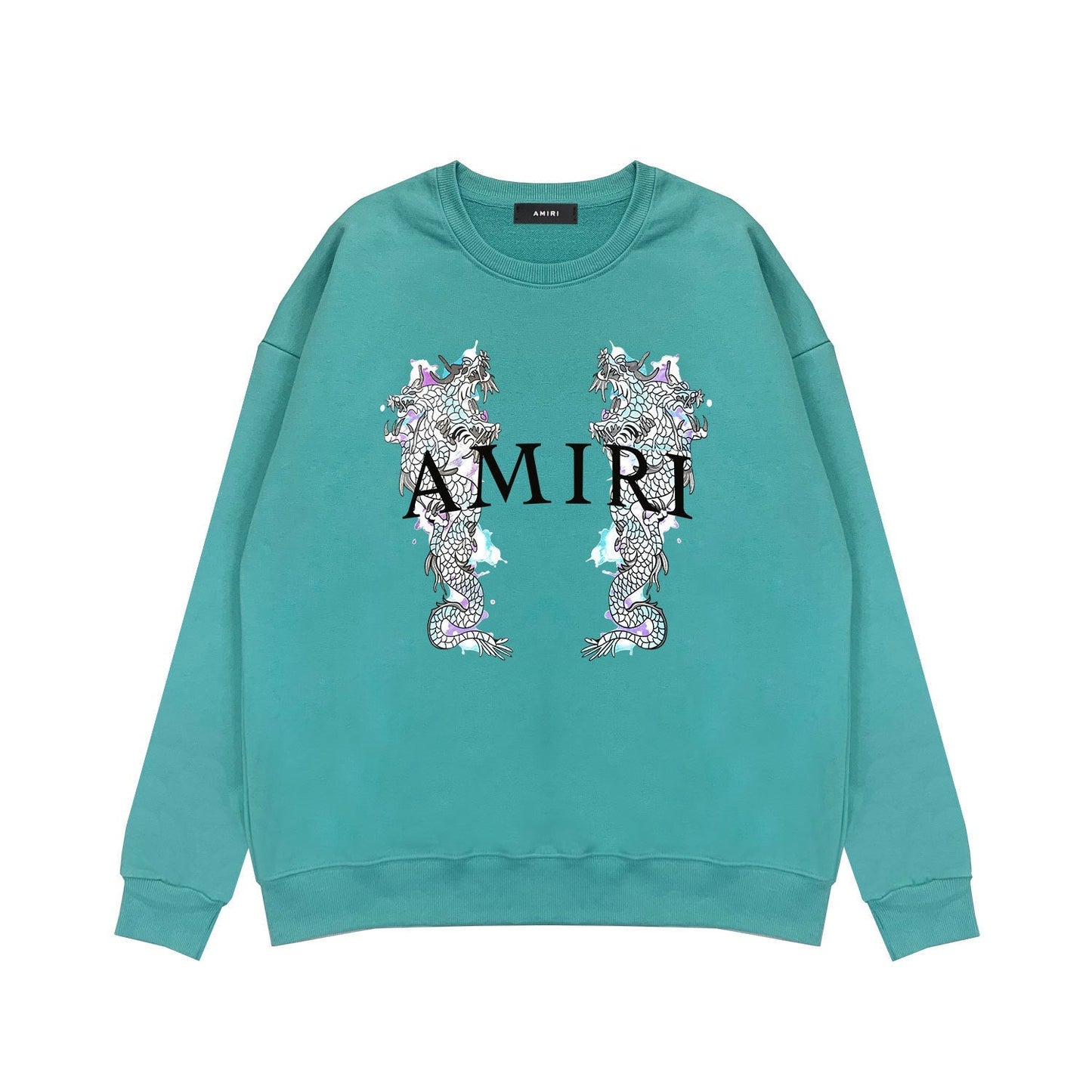 Amiri Long Sleeve Shirt Crew Sweatshirts Crew Neck Sweater