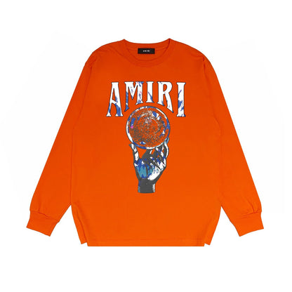 Amiri Long-Sleeve Shirt Personality Printing Stylish Casual
