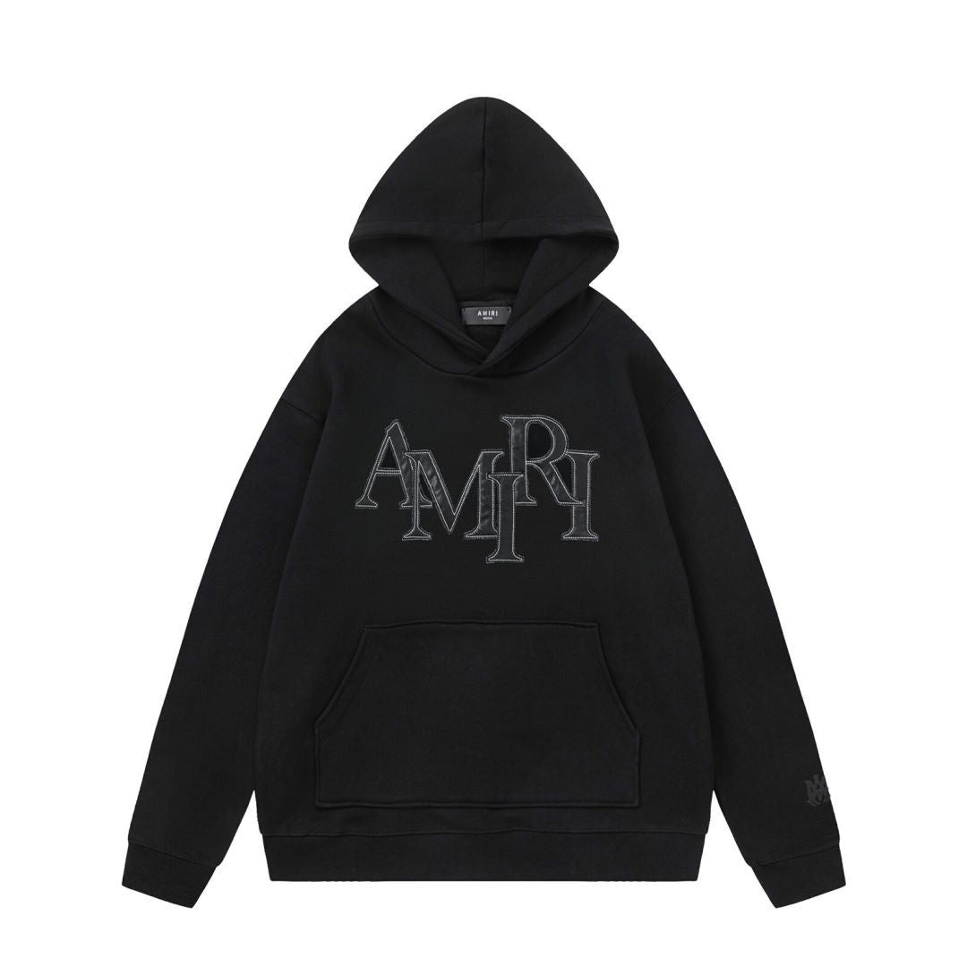 Amiri Hoodie AMI Patch Embroidered Letter Pattern Hooded Sweater