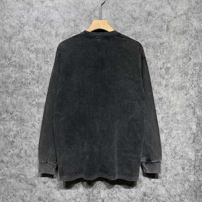 Amiri Long-Sleeve Shirt Cobra Pattern Vintage Long Sleeve T-shirt