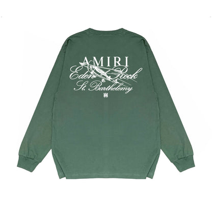 Amiri Long Sleeve Shirt Long Sleeve Long-Sleeved T-Shirt Blouse