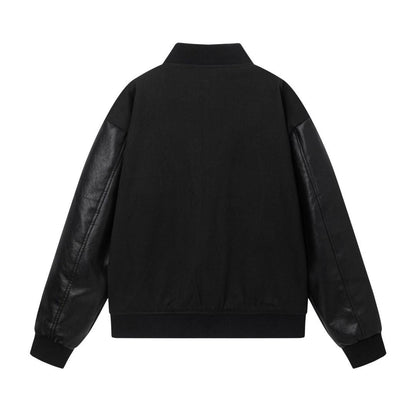 Amiri Jacket Autumn/Winter AMI Embroidered Alphabet Baseball Jacket for Men and Women