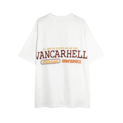 American vintage street T-shirt men's loose top