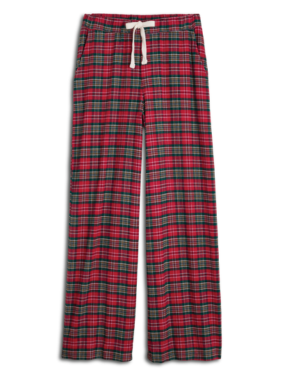 PIPER Multicolor Red and Green Plaid, Italian Flannel