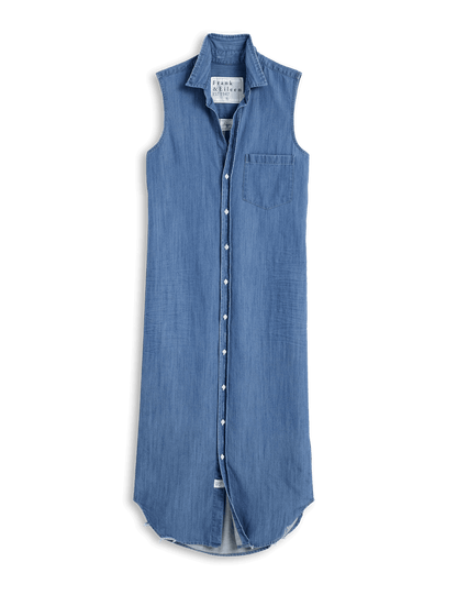 RORY SLEEVELESS Vintage Stonewashed Indigo, Famous Denim