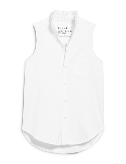 FIONA RUFFLE White, Famous Denim