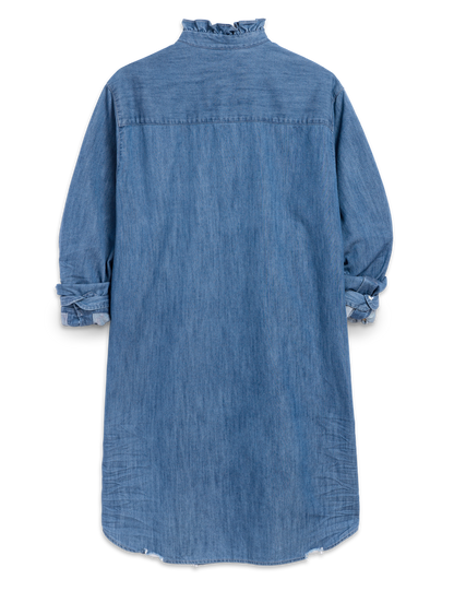 MARY RUFFLE Vintage Stonewashed Indigo, Famous Denim