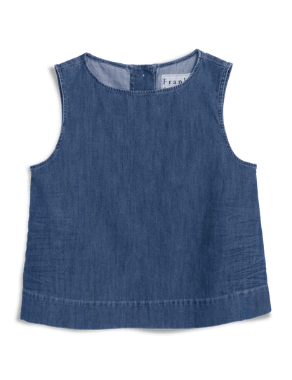 SHELLEY Distressed Indigo Wash, Famous Denim