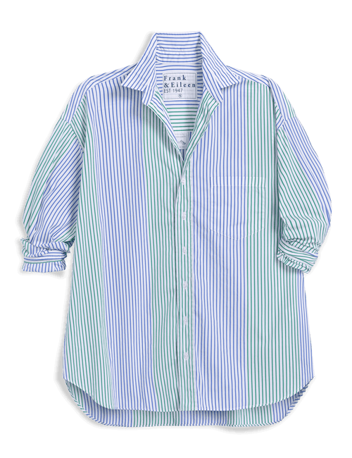 SHIRLEY Bright Multicolor Stripe, Italian Cotton