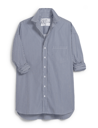 SHIRLEY Navy Stripe, Italian Superluxe
