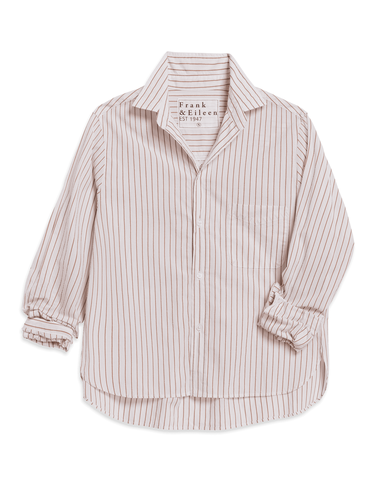 SILVIO Camel and Cream Stripe, Italian Cotton