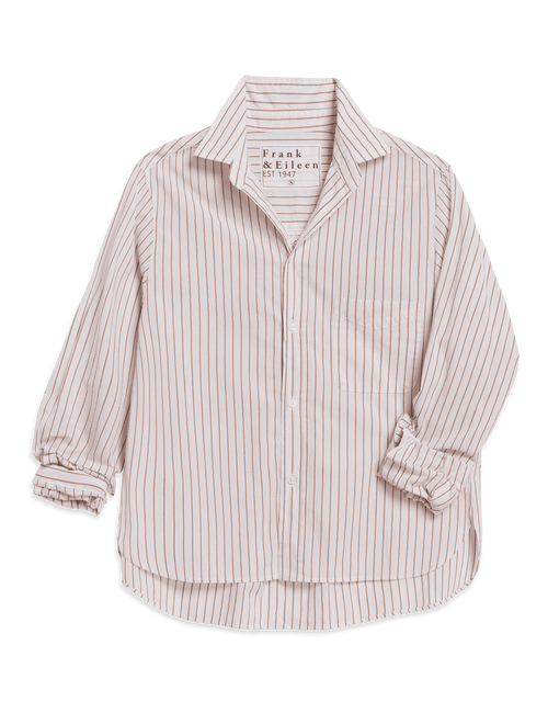 SILVIO Camel and Cream Stripe, Italian Cotton