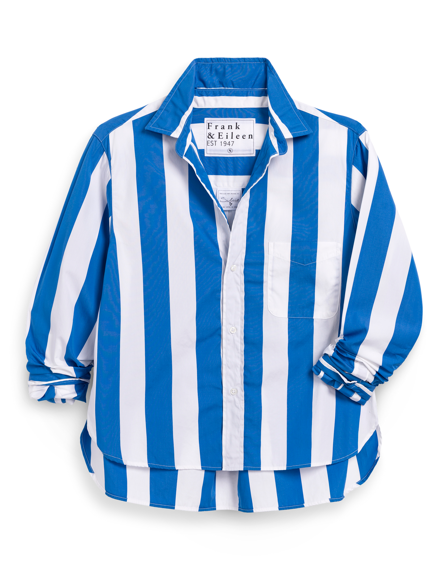SILVIO Wide Blue Stripe, Italian Superluxe