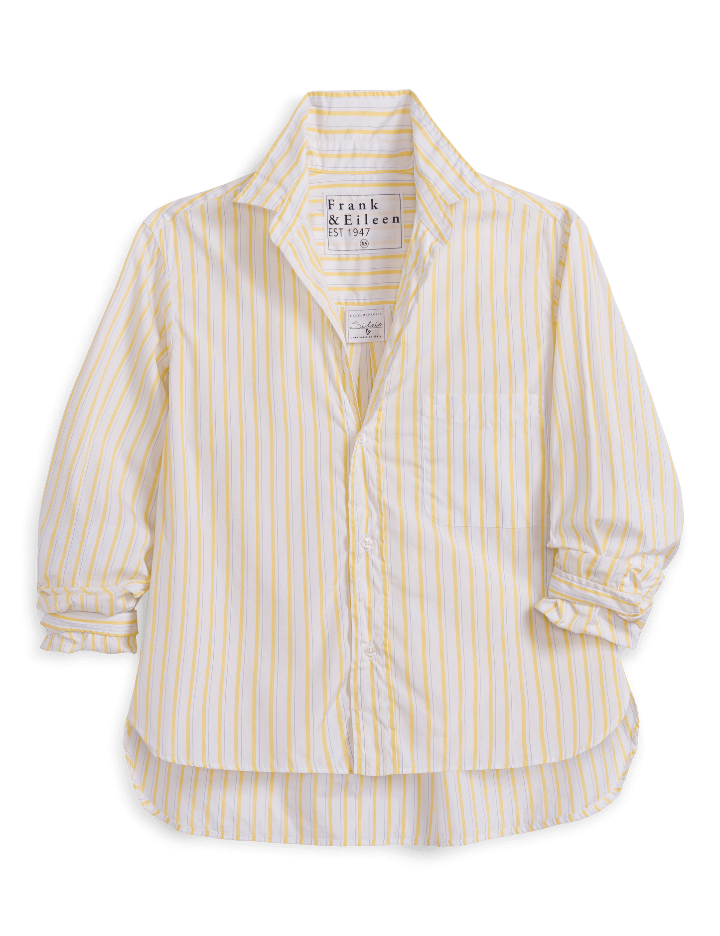 SILVIO Yellow and Navy Stripe, Italian Superluxe