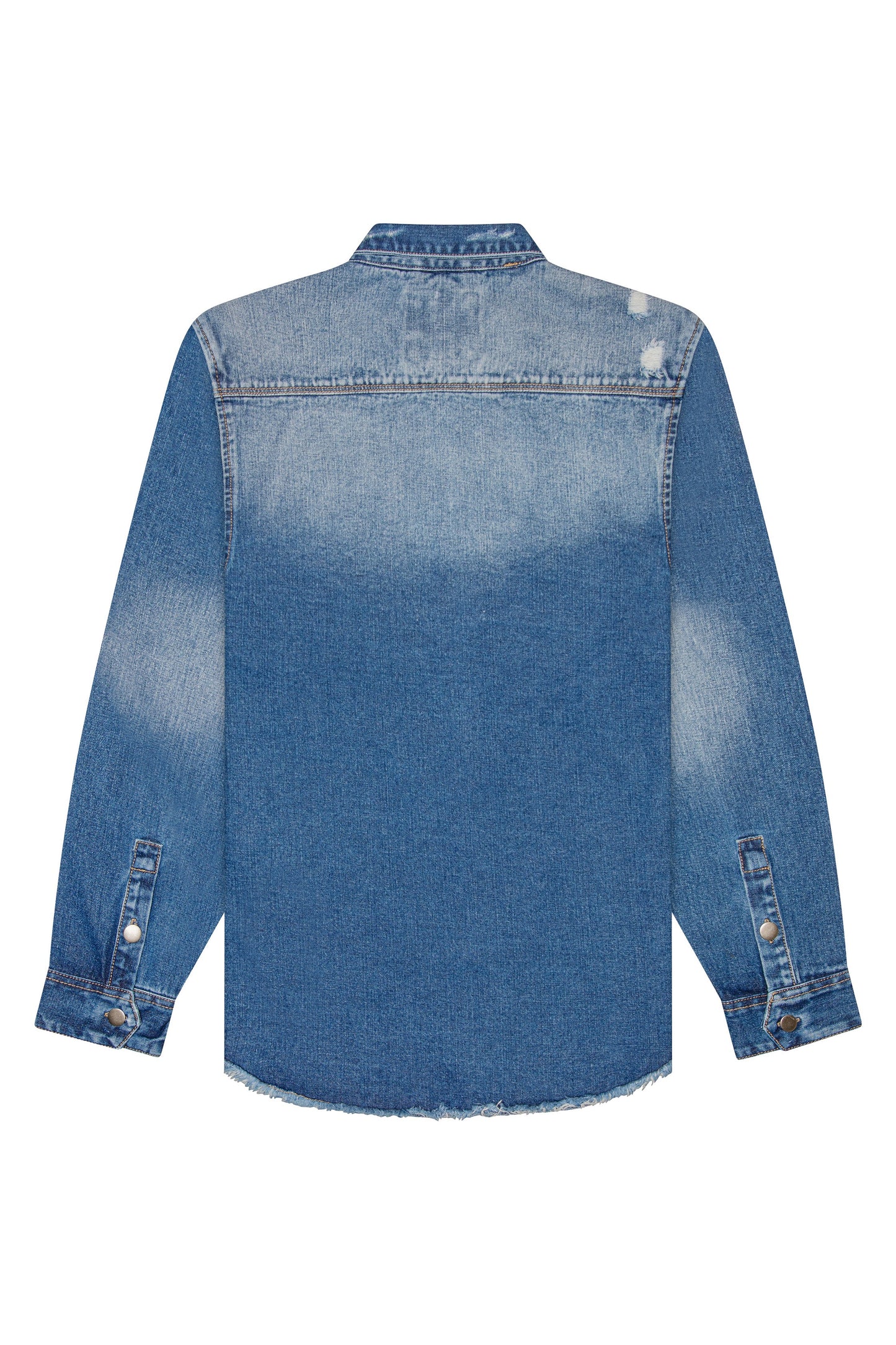Ripped Denim Overshirt