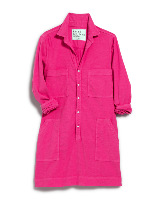 IRELAND DRESS Guava, Italian Performance Linen