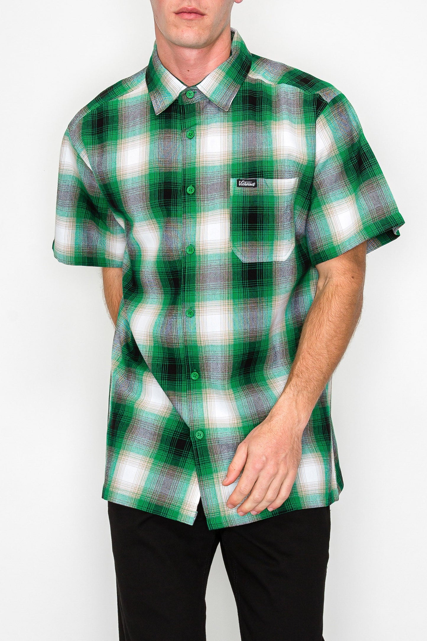 Plaid Short Sleeve Shirt