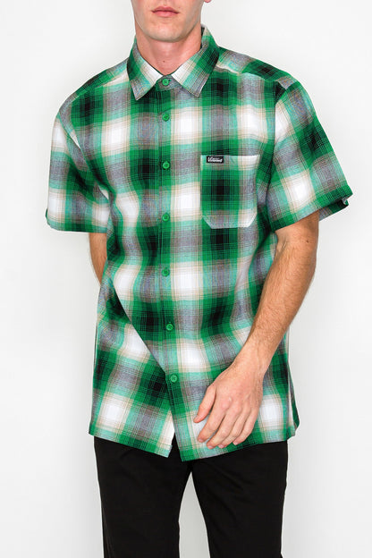 Plaid Short Sleeve Shirt