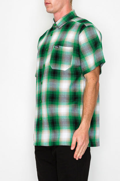 Plaid Short Sleeve Shirt