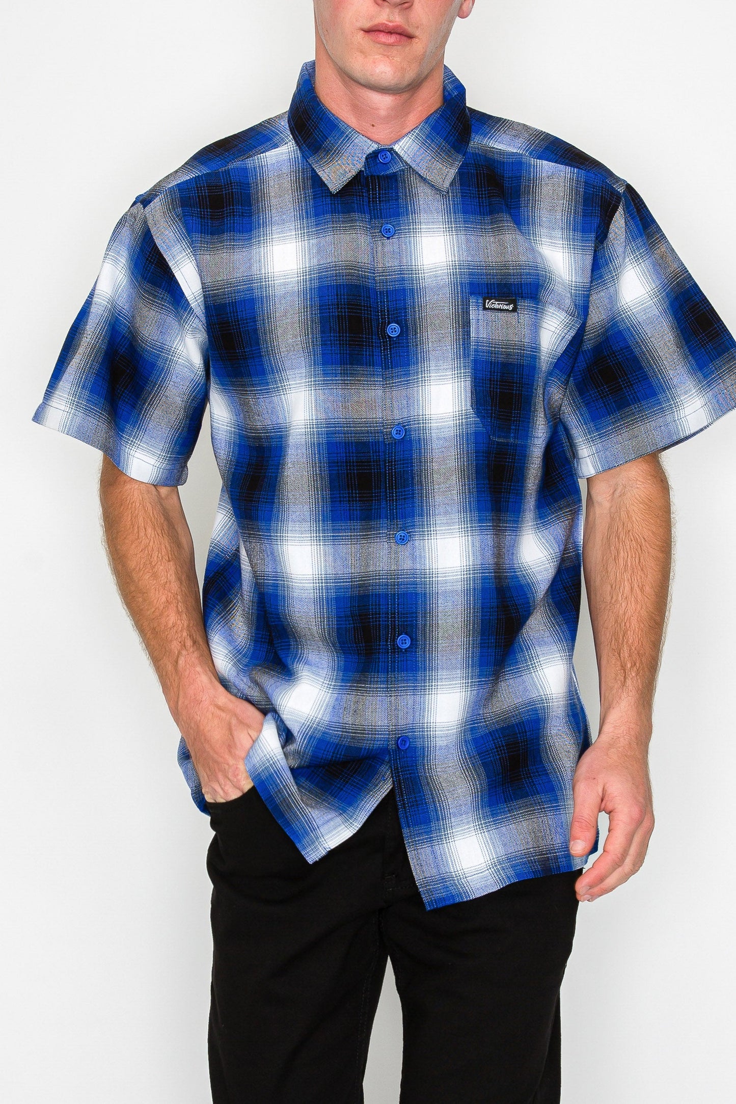 Plaid Short Sleeve Shirt