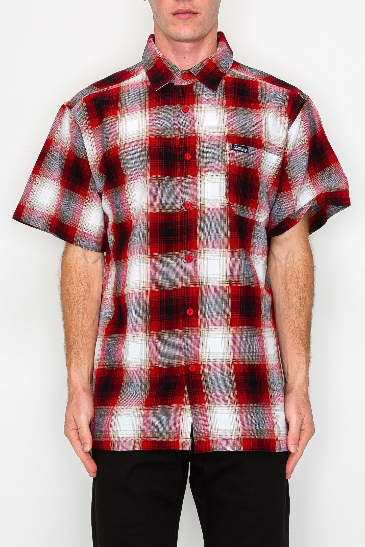 Plaid Short Sleeve Shirt