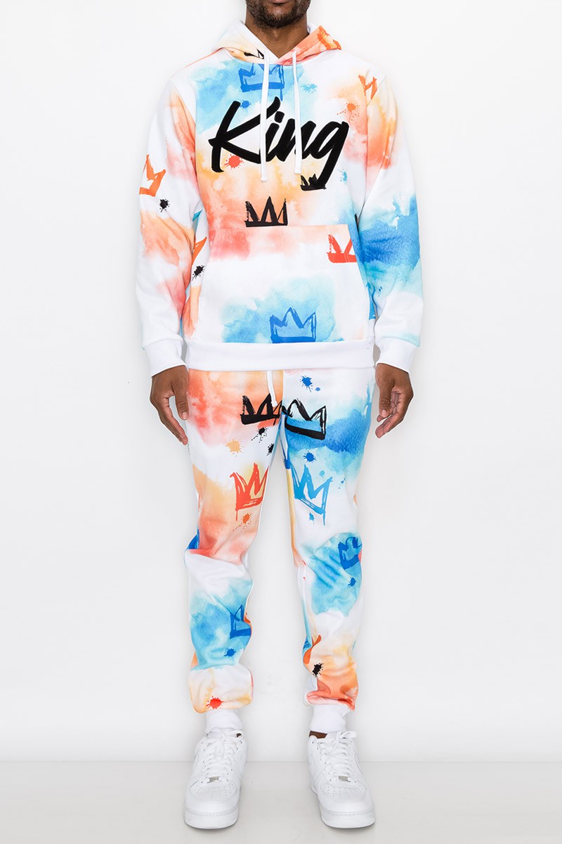 Paint Splatter King Fleece Sets