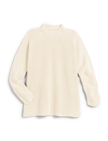 MONTECITO SWEATER Cream, Pure Italian Cotton