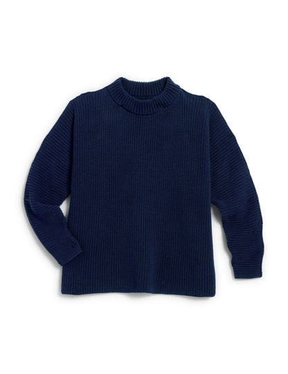 MONTECITO SWEATER Marine, Pure Italian Cotton
