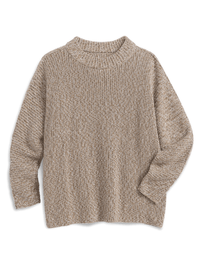MONTECITO SWEATER Sandstone, Pure Italian Cotton