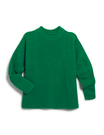 MONTECITO SWEATER Kelly Green, Pure Italian Cotton
